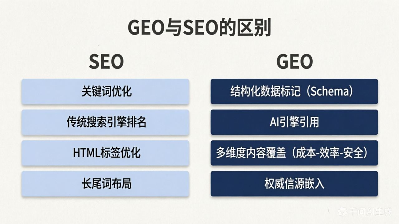GEO与SEO的区别：数字营销时代的双引擎策略解析